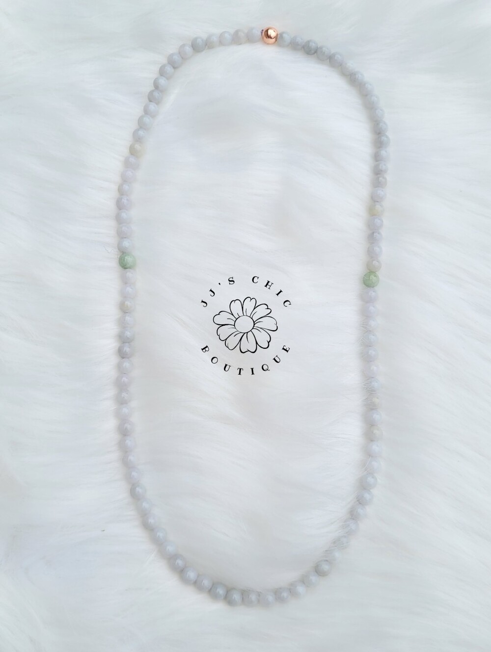 Burmese Jade Necklace- #J033 - Picture 2 of 3